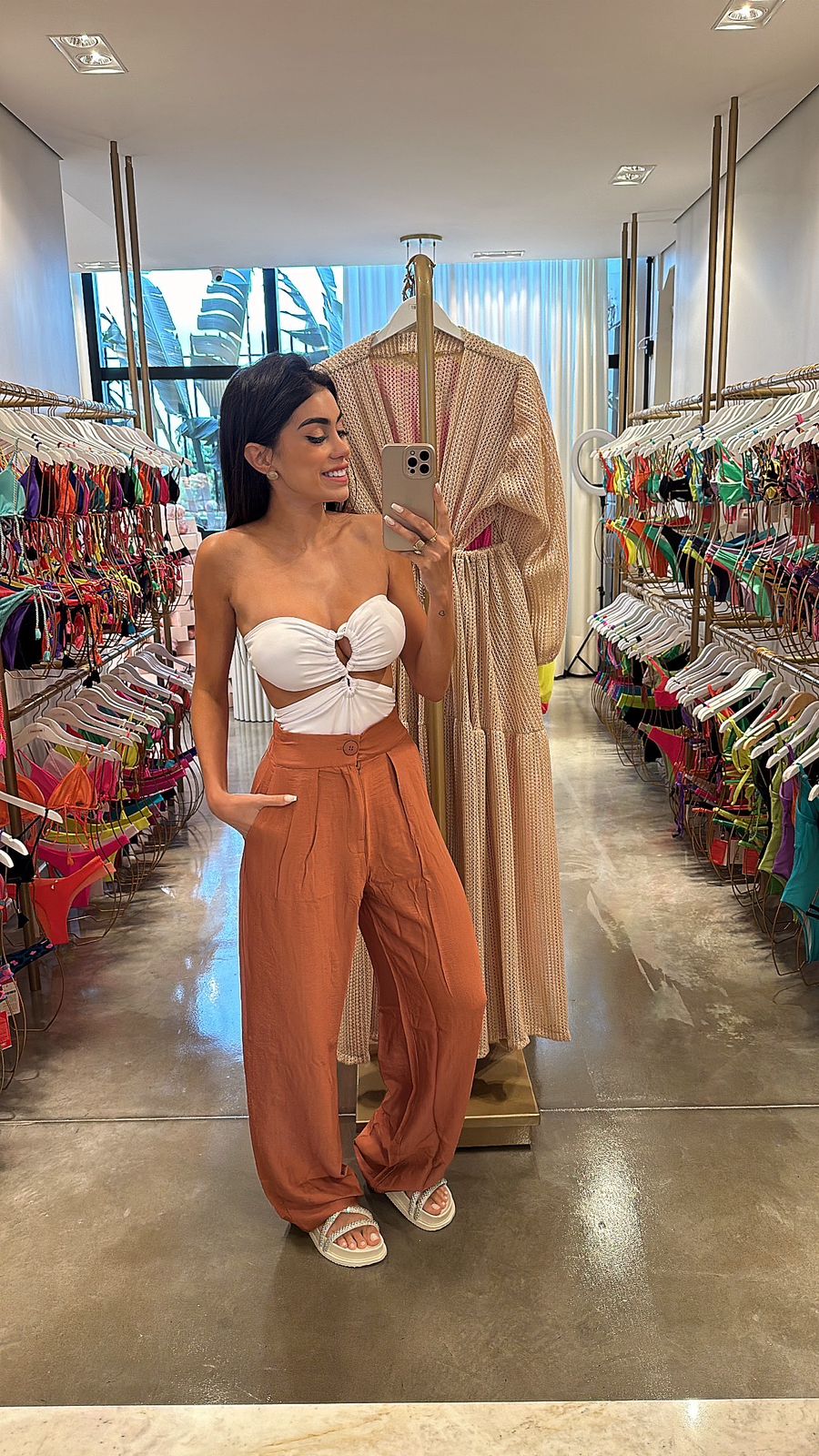 CALÇA SANTORINI CARAMELO