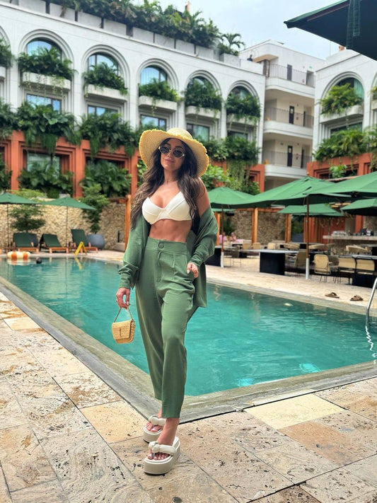 CAMISA FLORENZA VERDE OLIVA