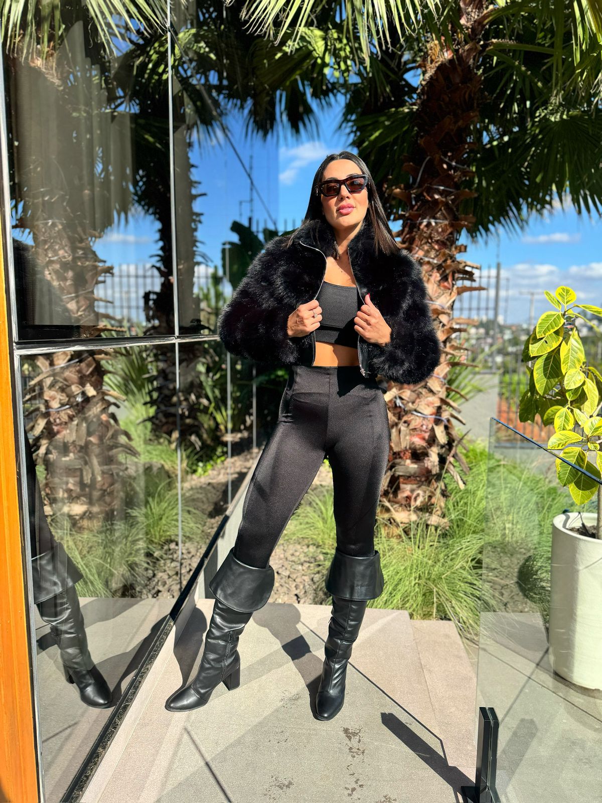 LEGGING VIRGÍNIA MONTARIA CIRRE PRETA