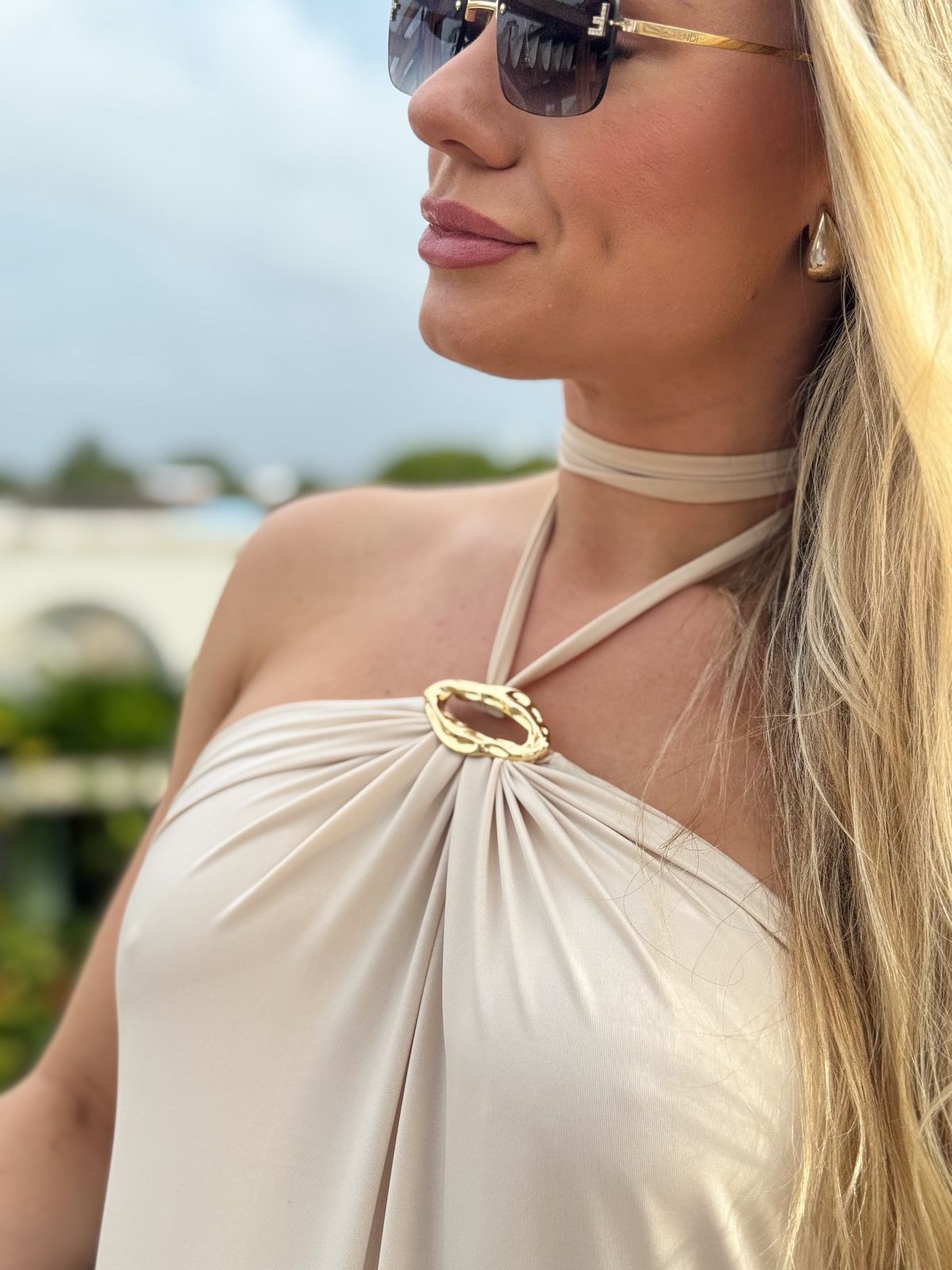 VESTIDO MAKANI CHAMPAGNE