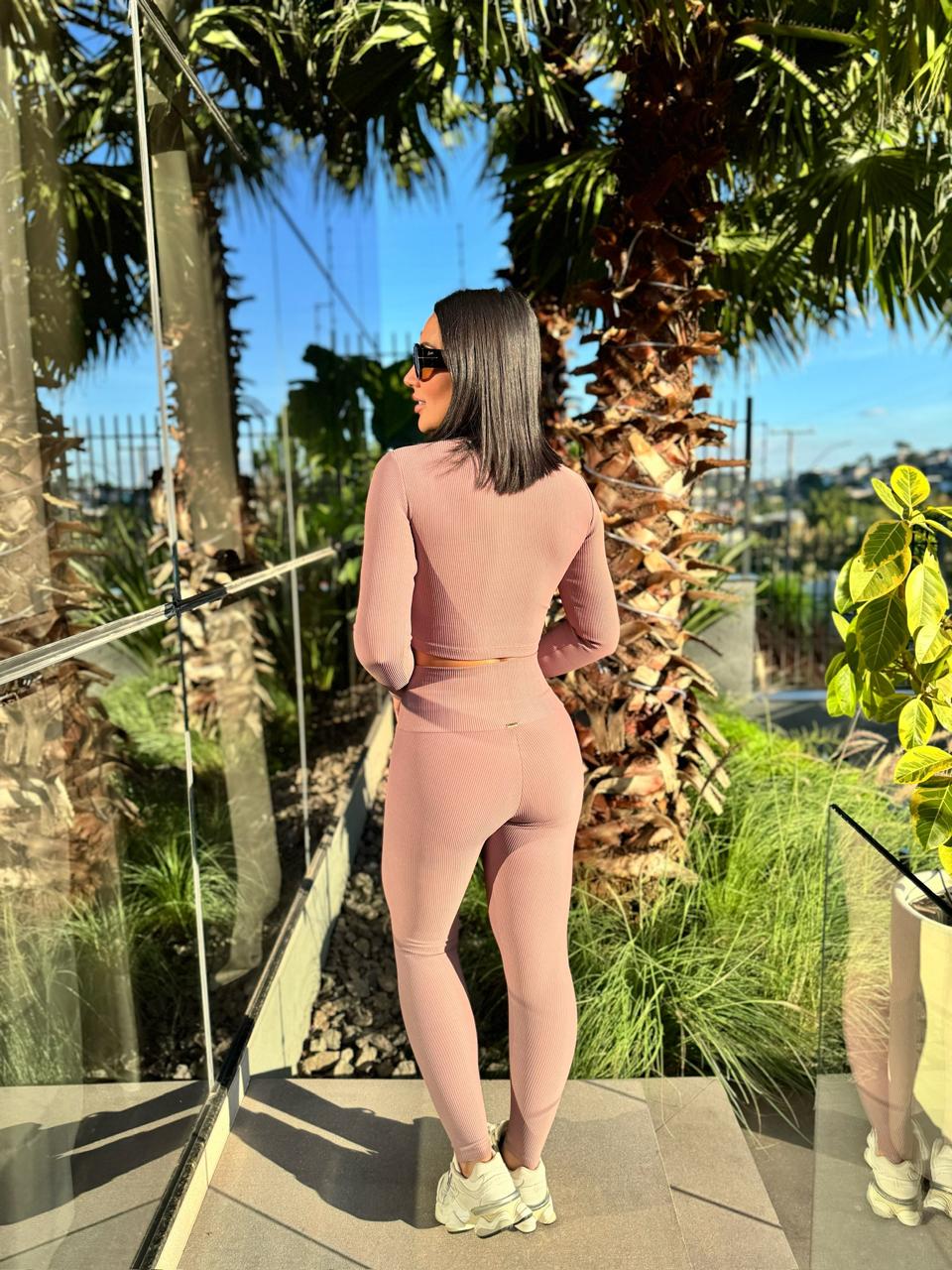 CROPPED FIORELLA CANELADO CACAU