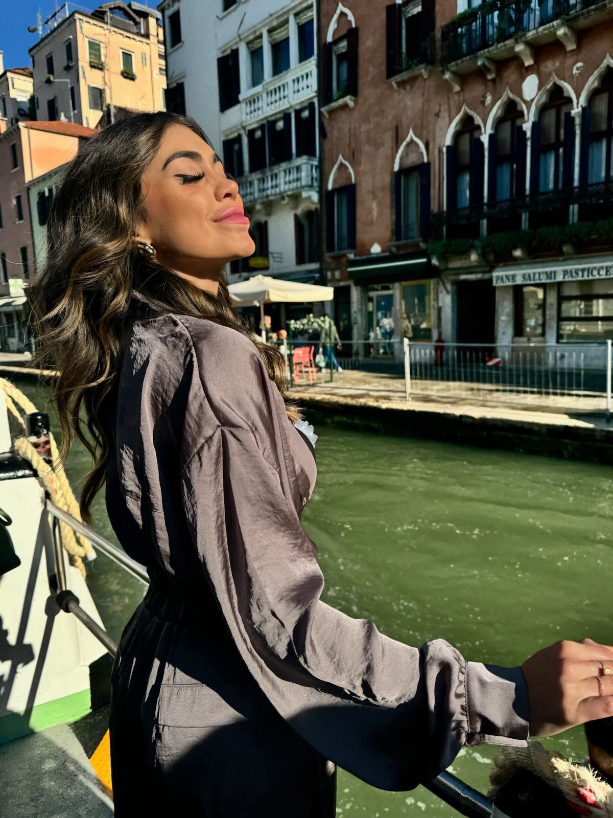 CAMISA SEDA ITALY GRAFITE