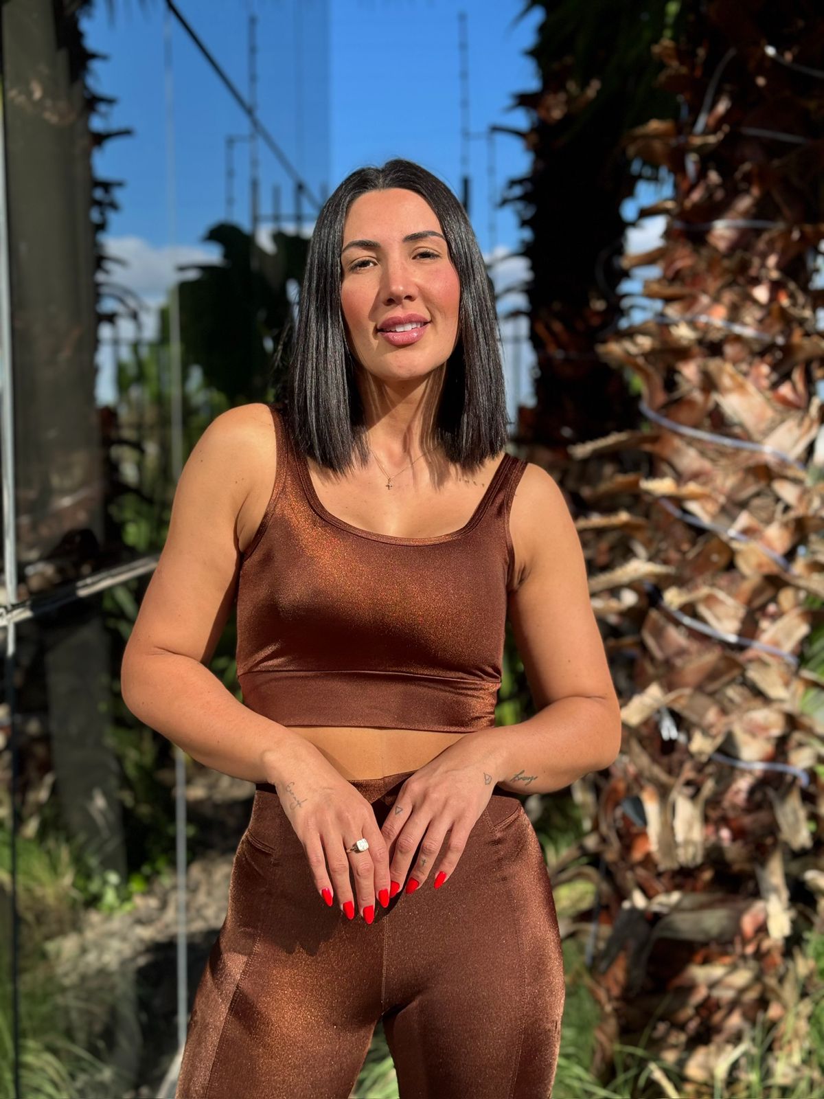 TOP FIORELLA CIRRE CHOCOLATE