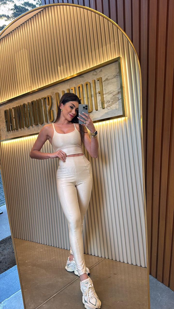 TOP MARIA ALICE MICROCANELADO OFF WHITE