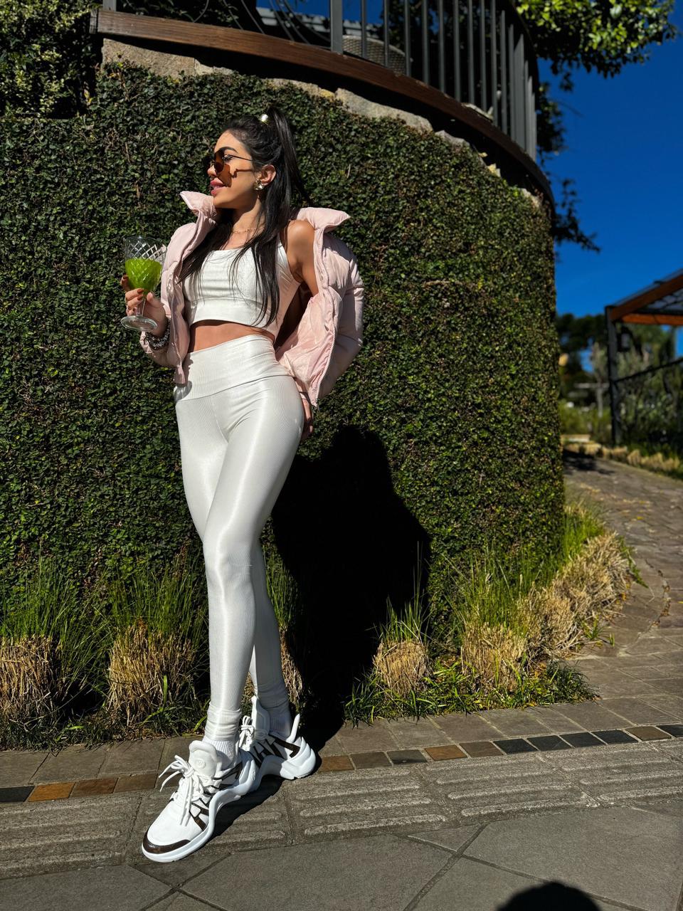 TOP FIORELLA MICROCANELADO OFF WHITE