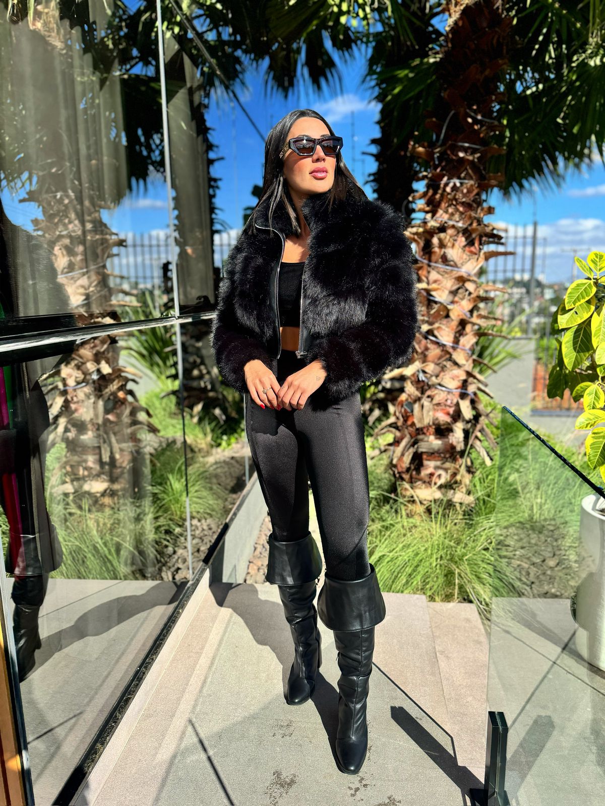 LEGGING VIRGÍNIA MONTARIA CIRRE PRETA