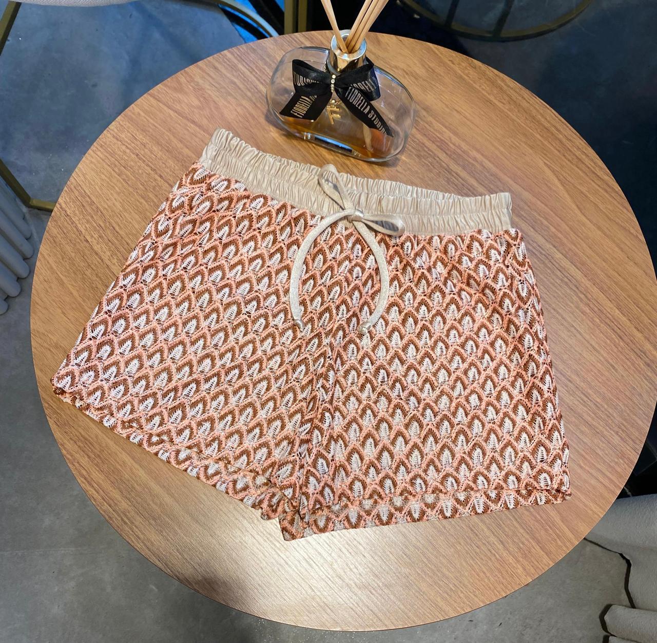 SHORTS TRICOT CARTAGENA DOURADO