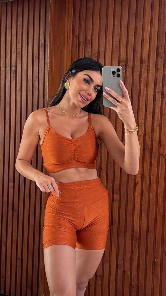 TOP DONATELLA MICROCANELADO GOLD